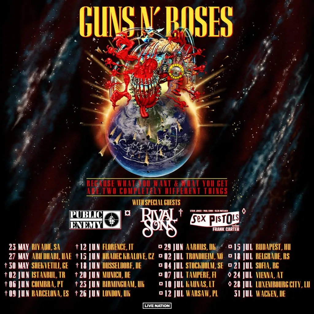 2025 Guns N’ Roses Tour Dates Announced